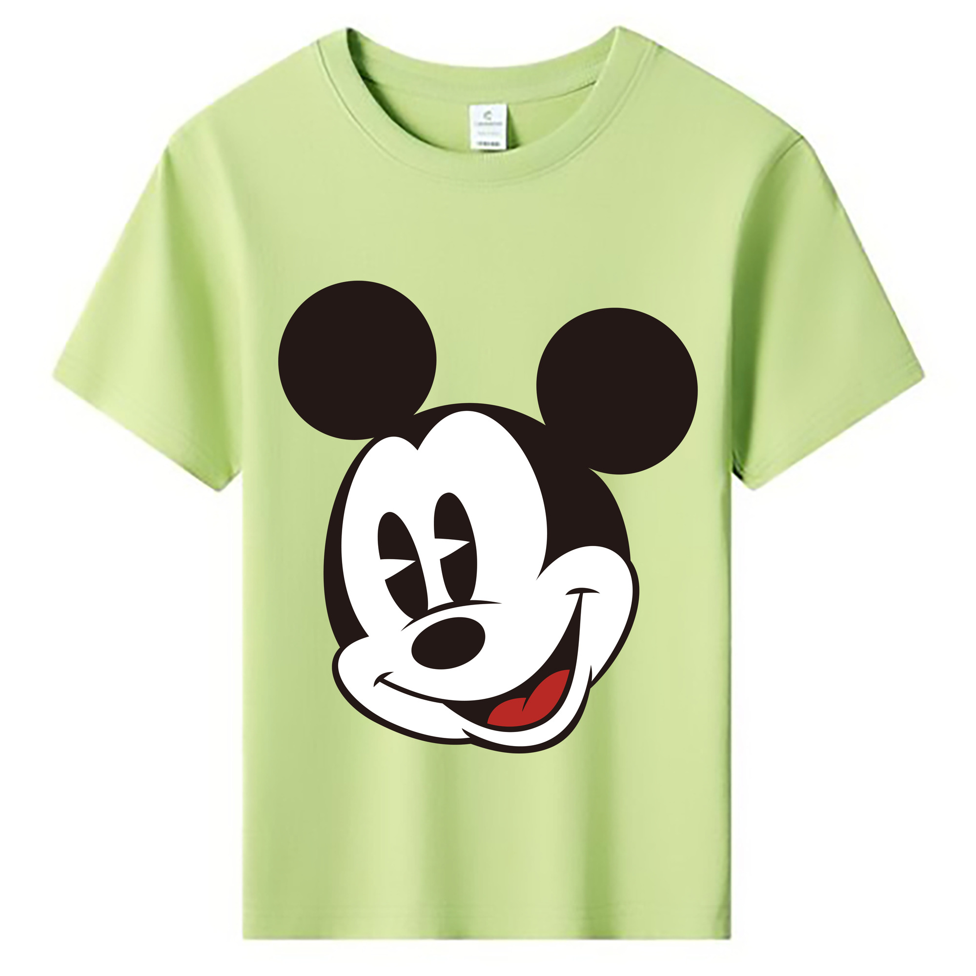 ミッキーマウス Mickey Mouse 綿100％キッズTシャツ（フロントプリント）